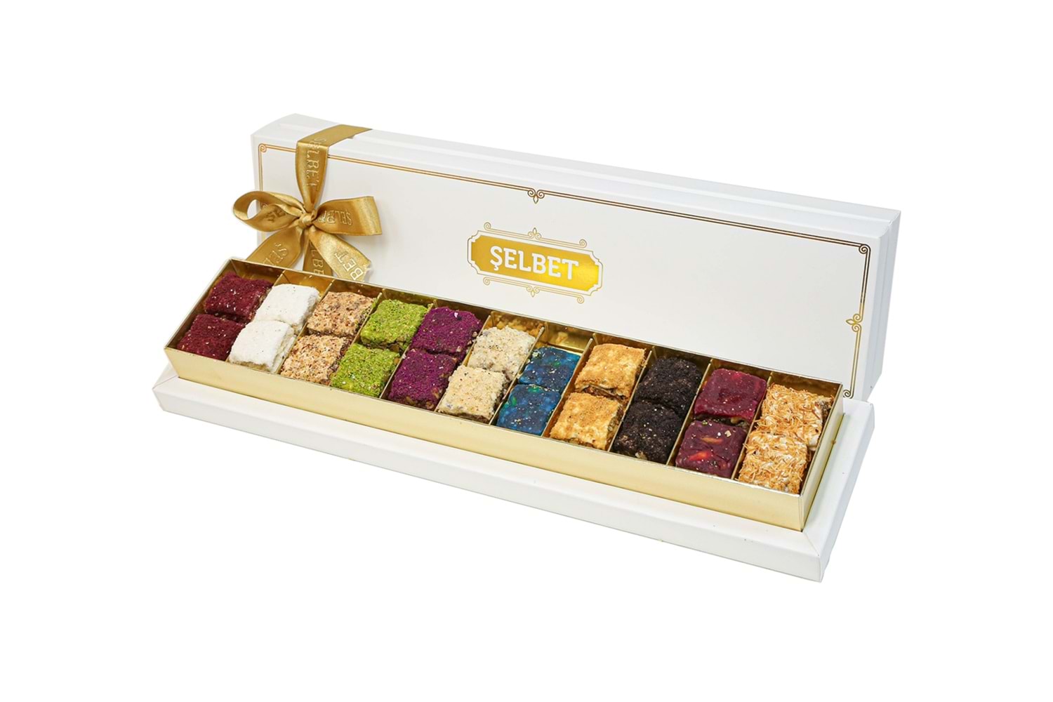 22'li Karışık Şelbet Baklava Lokum Kutu