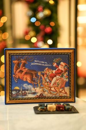 Geyikler ve Noel Baba şelbet lokum kutu