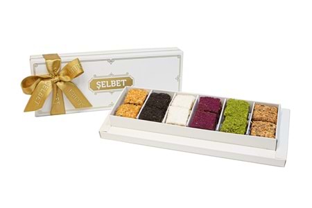 12'li Karışık Şelbet Baklava Lokum Kutu