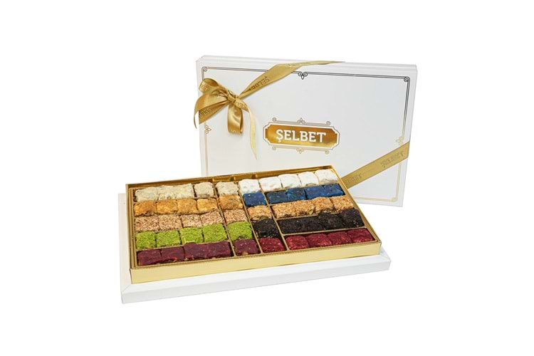 Şelbet Baklava Karışık Lokum Kutu 1Kg